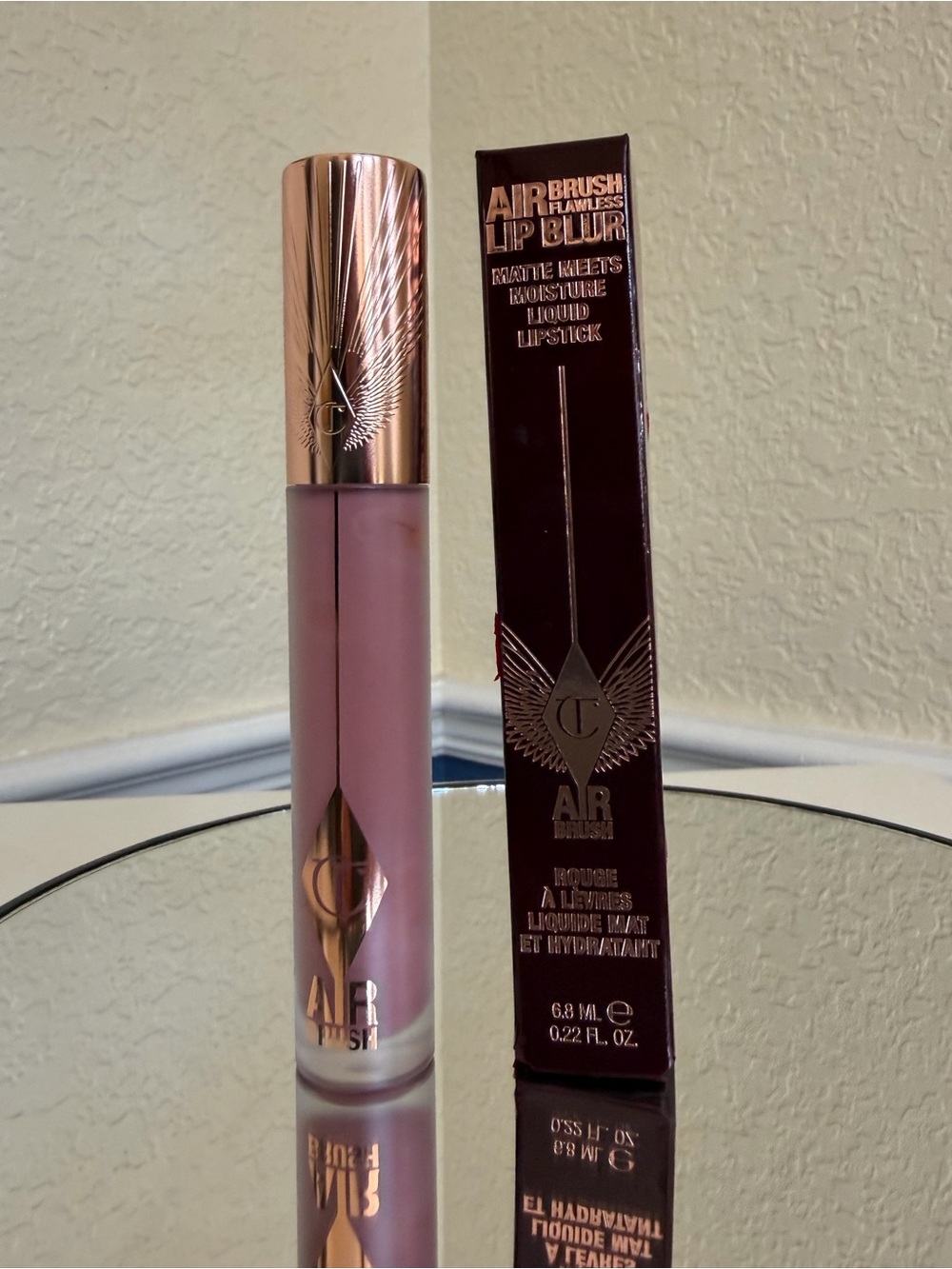 Charlotte Tilbury Airbrush Lip Blush Liquid Lipstick - Pillow Talk Blur NIB